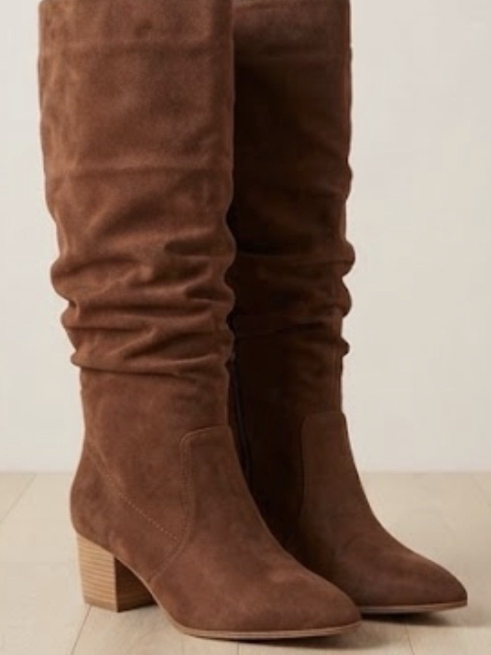 Slouchy Heeled Boots in Brown size 6 Like New